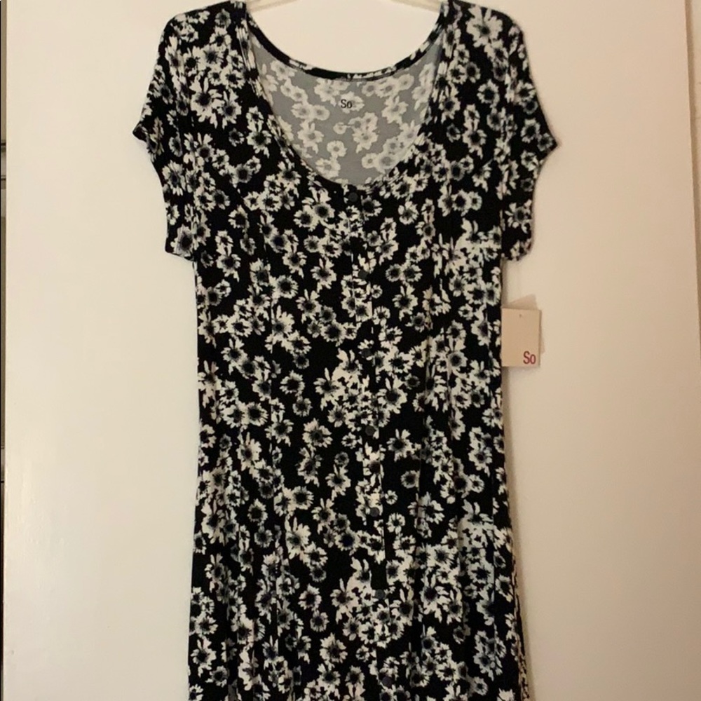 Black and white dress